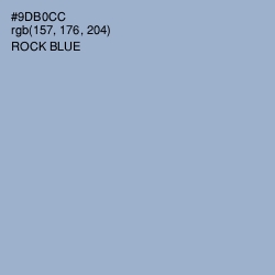 #9DB0CC - Rock Blue Color Image